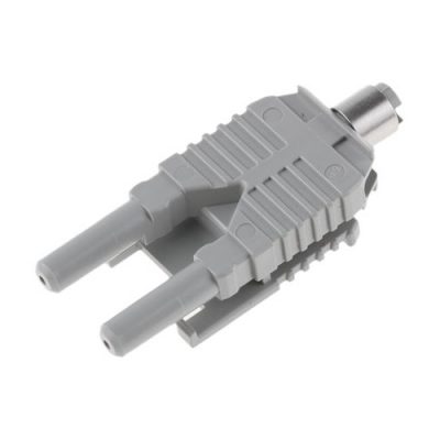 Plastic fiber optic duplex connector
