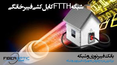 شبکه FTTH کابل کشی فیبر خانگی