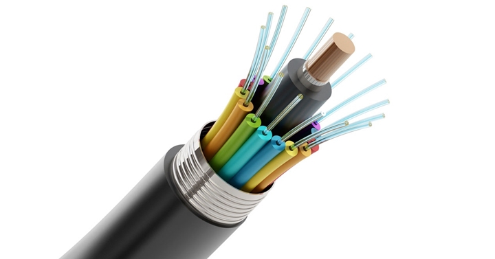 Colored jackets of multi-fiber cable