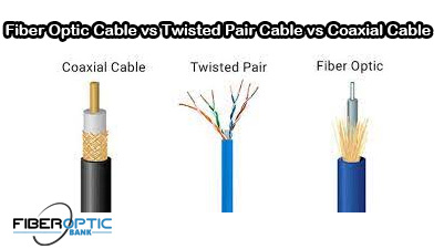 Fiber Optic Cable vs Twisted Pair Cable vs Coaxial Cable